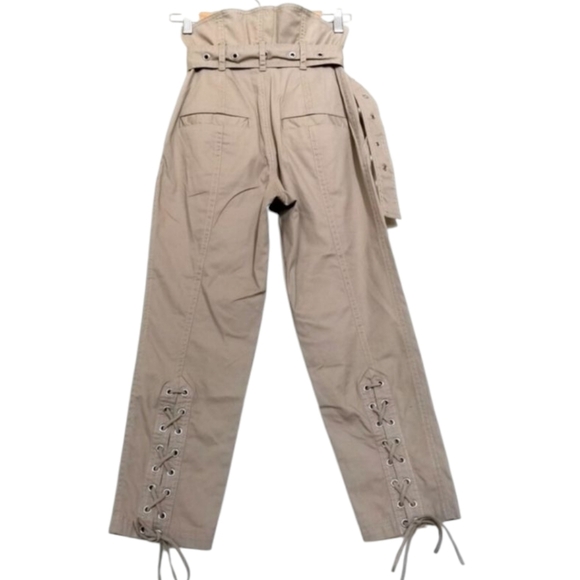 Marissa Webb Gia Pants / Trousers in Sandshell SZ 6 Paper bag Waist Ret$450 - Picture 5 of 12